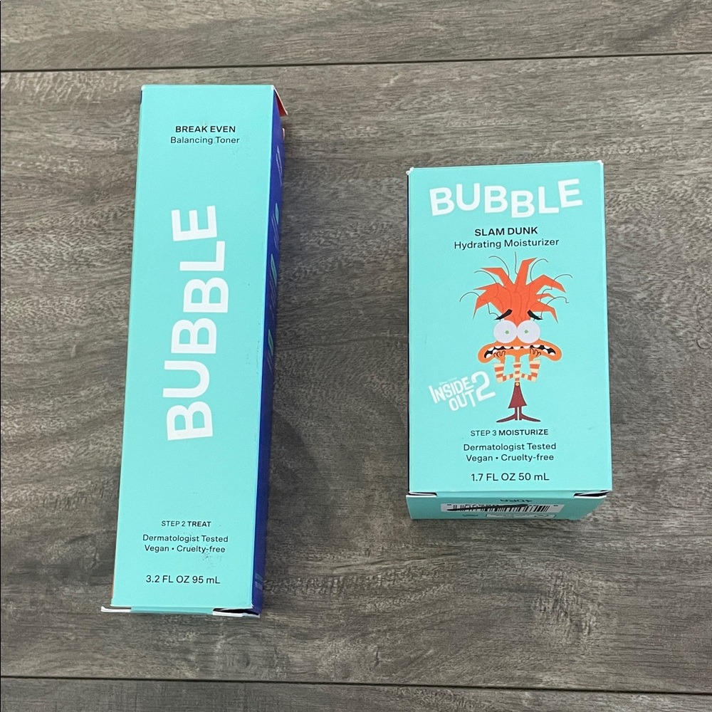 Bubble Hydrating Moisturizer and Balancing Toner - Blue